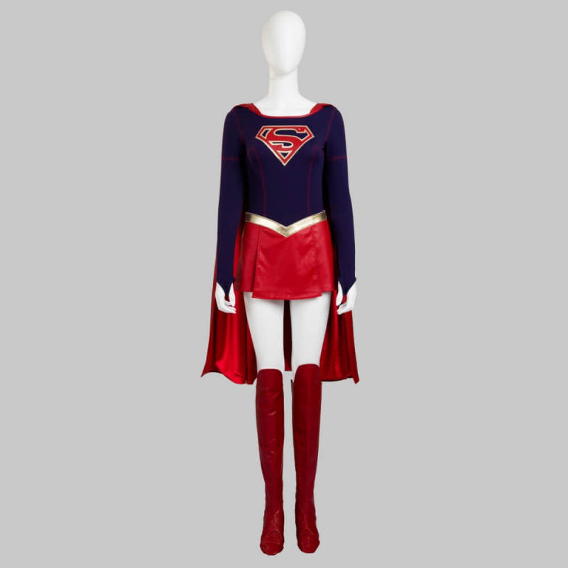 Supergirl Kara Zor-El Cosplay Costume Hallowcos