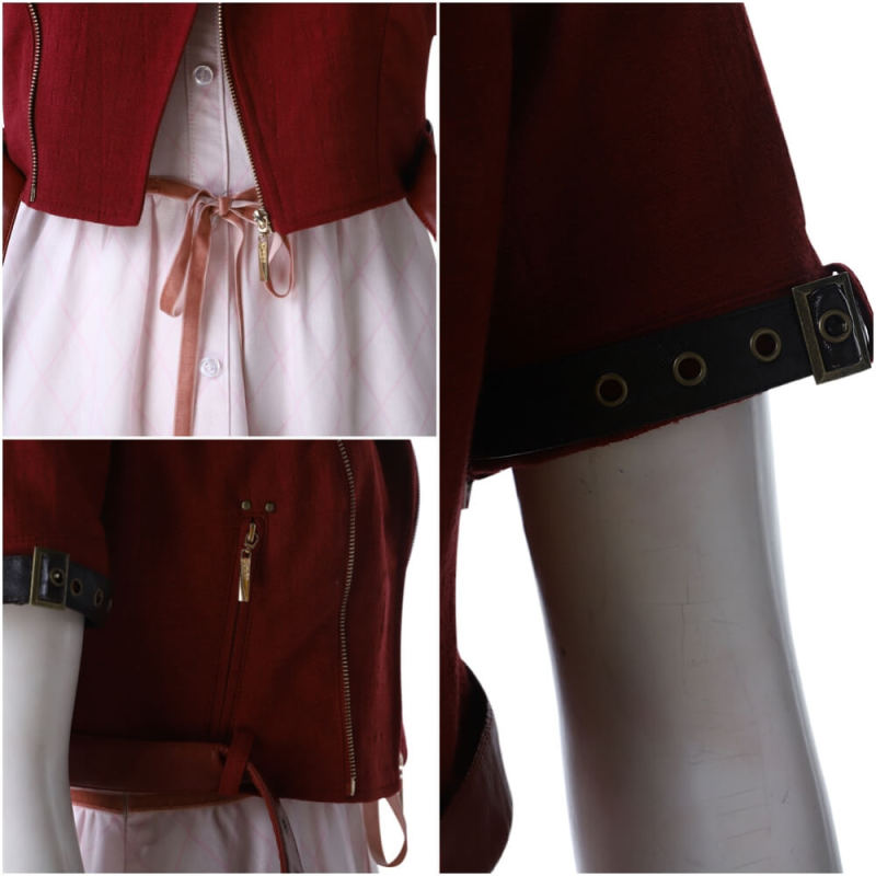 Final Fantasy VII Rebirth Aerith Gainsborough Cosplay Costume FF7 Remake Hallowcos