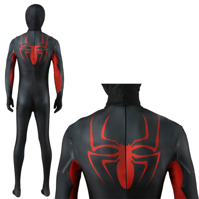 Spider-Man Remastered Midnight Spider Suit Cosplay Costume Adults Kids