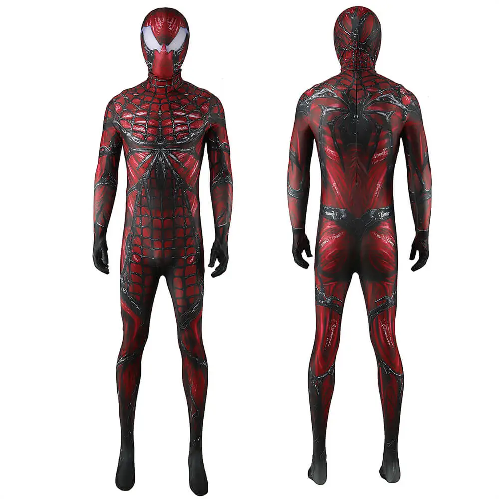 Spider-Man Absolute Carnage Suit Cosplay Costume Style 1 Hallowcos