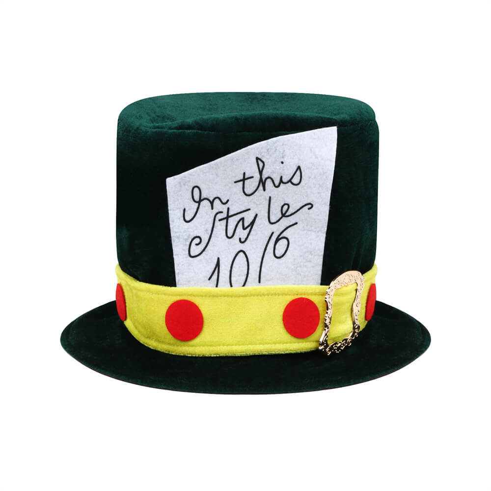 Mad Hatter Hat Cosplay Props Alice's Adventures in Wonderland