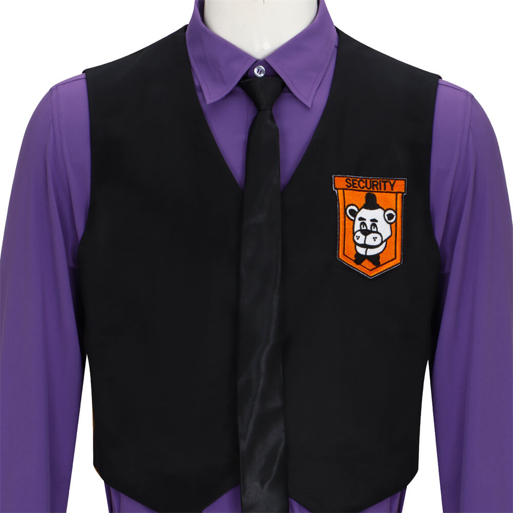 FNAF Purple Guy Cosplay Costume Five Nights at Freddy's Movie