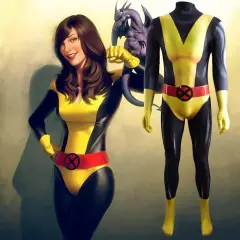 X-Men Kitty Pryde Cosplay Costume Adults Kids Shadowcat Bodysuit Hallowcos