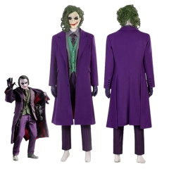 Batman Dark Knight Joker Suit Heath Ledger Cosplay Costume Hallowcos