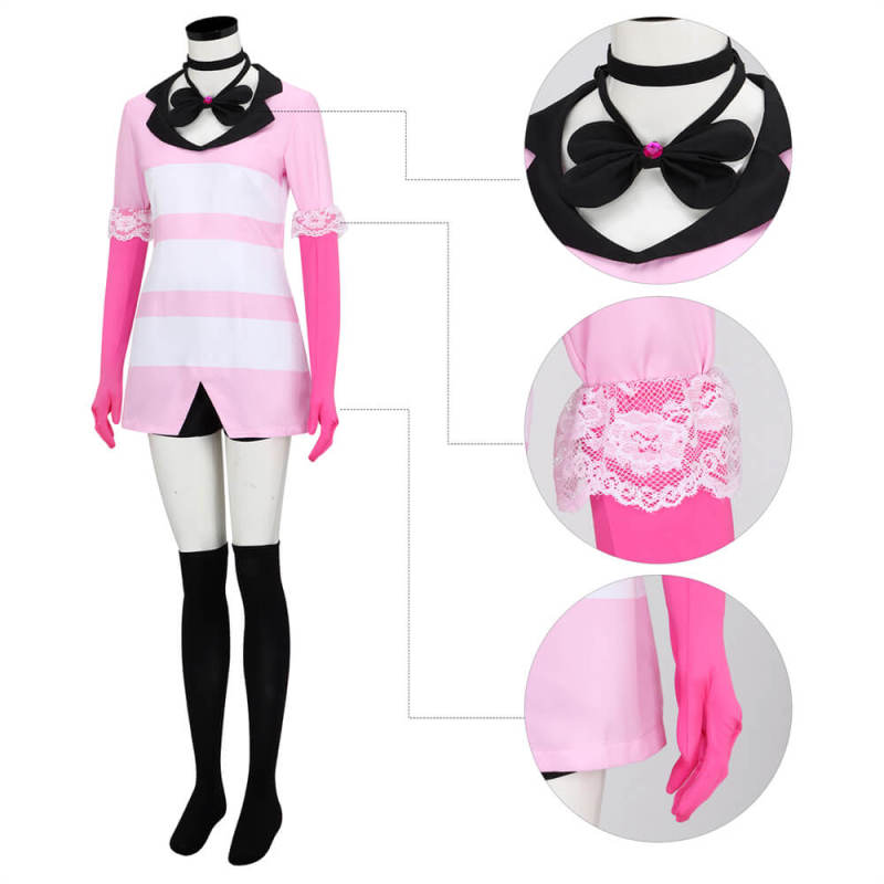 Angel Dust Cosplay Costume Hazbin Hotel Hallowcos