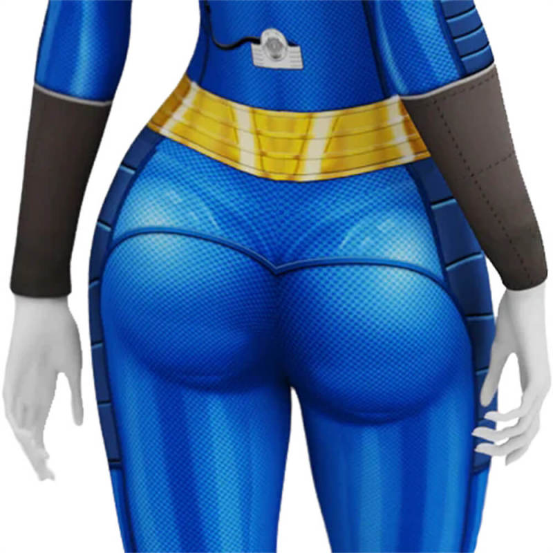 Fallout 4 Vault 111 Jumpsuit Cosplay Costume Adults Kids Hallowcos