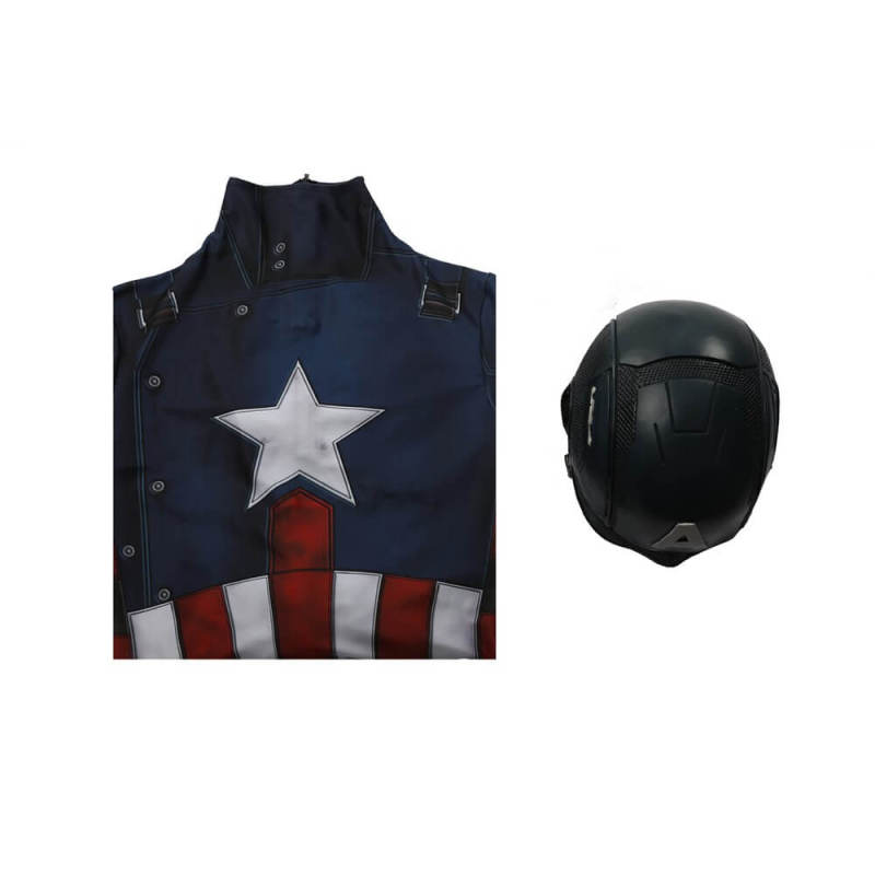 Marvel 1943: Rise of Hydra Captain America Cosplay Costume Adults Kids Hallowcos