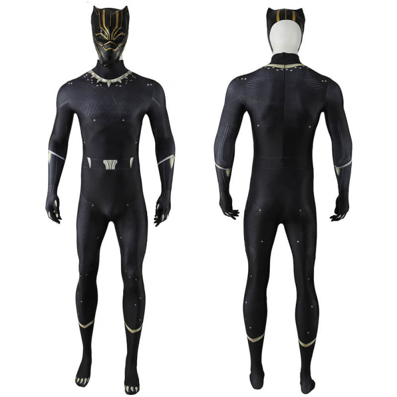 Marvel 1943: Rise of Hydra Black Panther Cosplay Costume Adults Kids Hallowcos