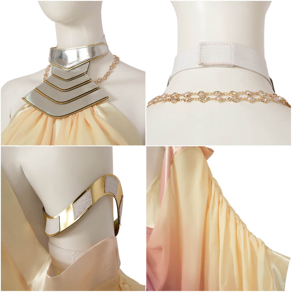 Star Wars Padme Amidala Lakeside Gown Dress Cosplay Costume Hallowcos