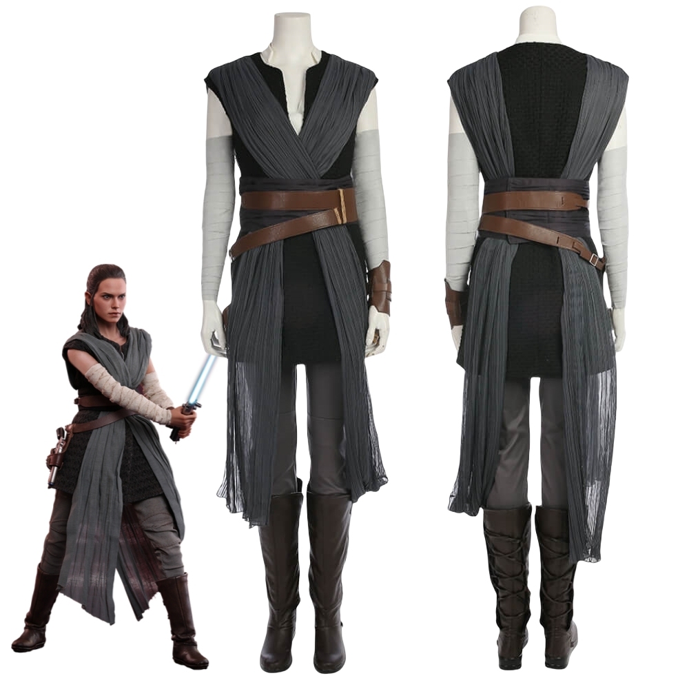 Star Wars: The Last Jedi Rey Cosplay Costume Hallowcos