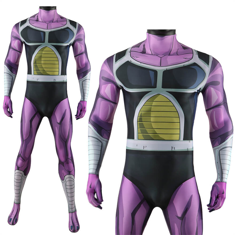 Dragon Ball Z King Cold Bodysuit Cosplay Costume Adults Kids Hallowcos