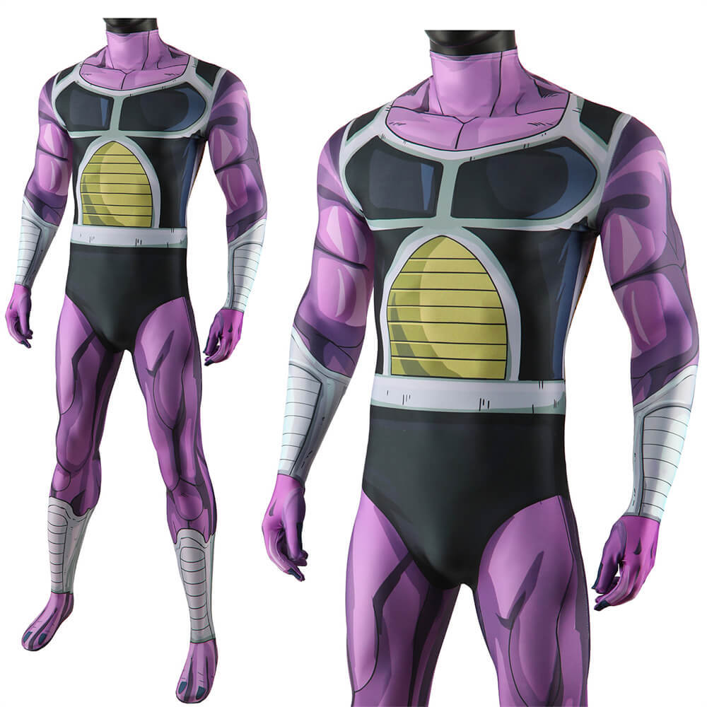 Dragon Ball Z King Cold Bodysuit Cosplay Costume Adults Kids Hallowcos