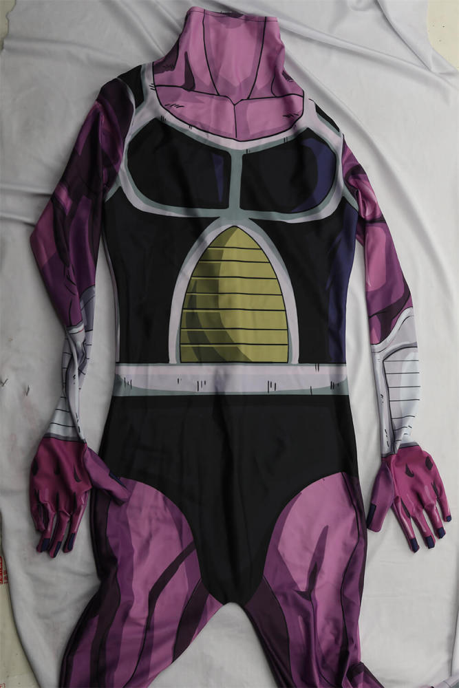 Dragon Ball Z King Cold Bodysuit Cosplay Costume Adults Kids Hallowcos