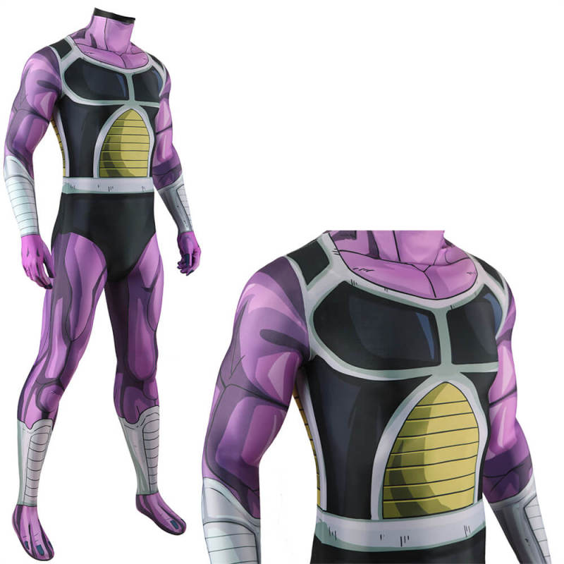 Dragon Ball Z King Cold Bodysuit Cosplay Costume Adults Kids Hallowcos