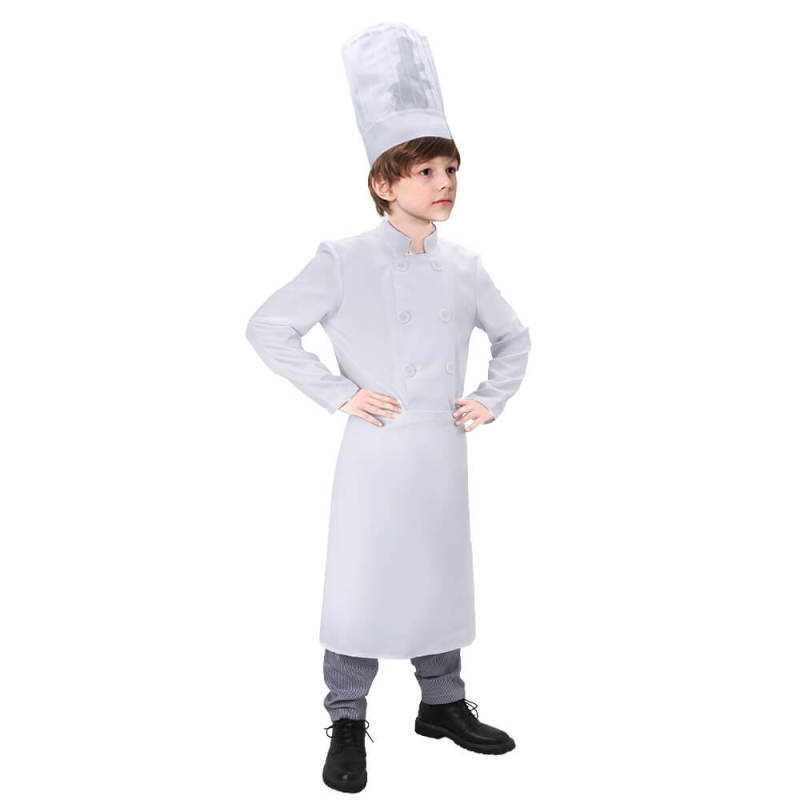 Child Ratatouille Alfredo Linguini Chef Cosplay Costume Hallowcos