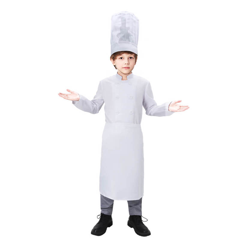 Child Ratatouille Alfredo Linguini Chef Cosplay Costume Hallowcos