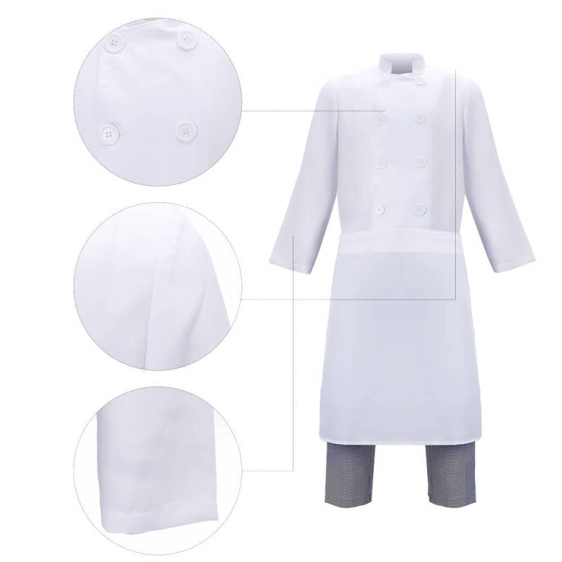 Child Ratatouille Alfredo Linguini Chef Cosplay Costume Hallowcos