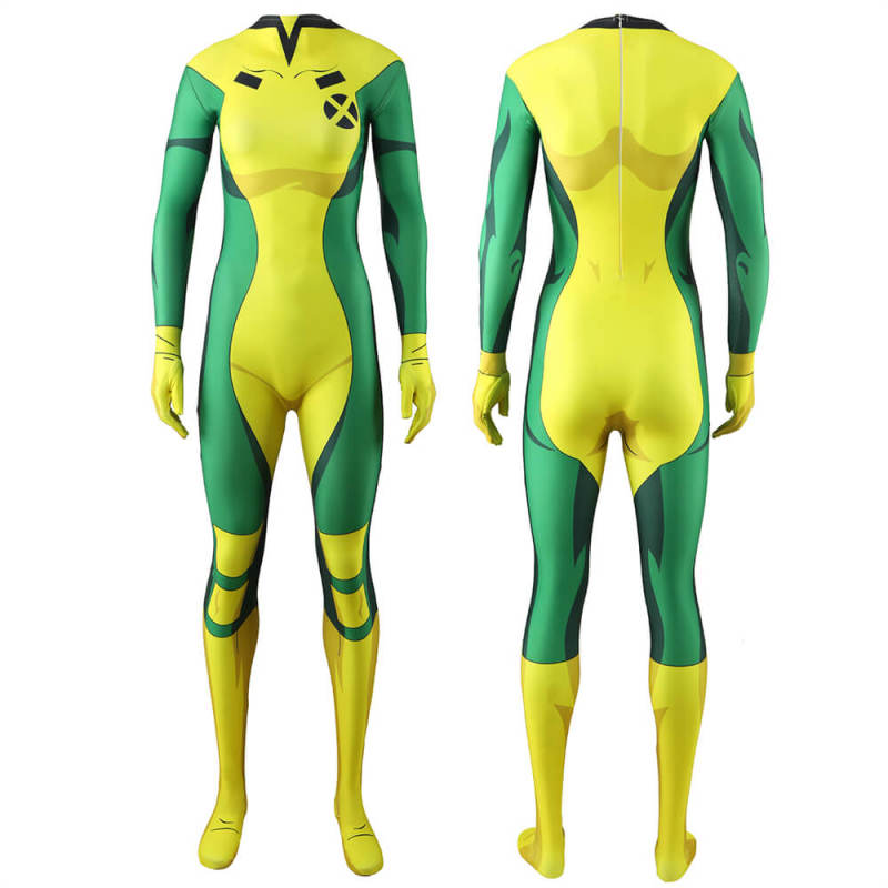 X-Men 97 Rogue Bodysuit Cosplay Costume for Adults Kids Hallowcos