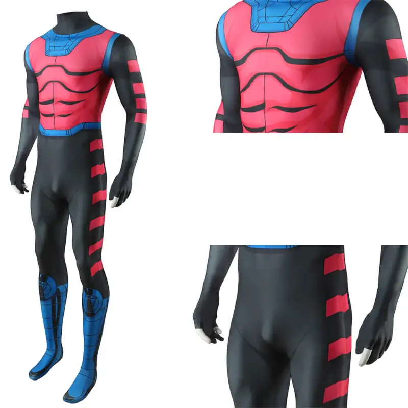 Hallowcos Gambit Undersuit X-Men 97 Remy Lebeau Cosplay Costume for Adults Kids