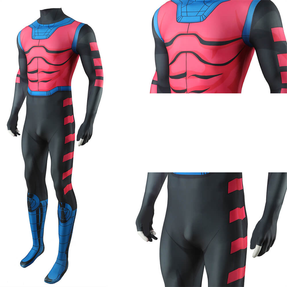 Hallowcos Gambit Undersuit X-Men 97 Remy Lebeau Cosplay Costume for Adults Kids