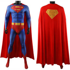 Superman 1978 Cosplay Costume Clark Kent Bodysuit Cape Upgrade Hallowcos