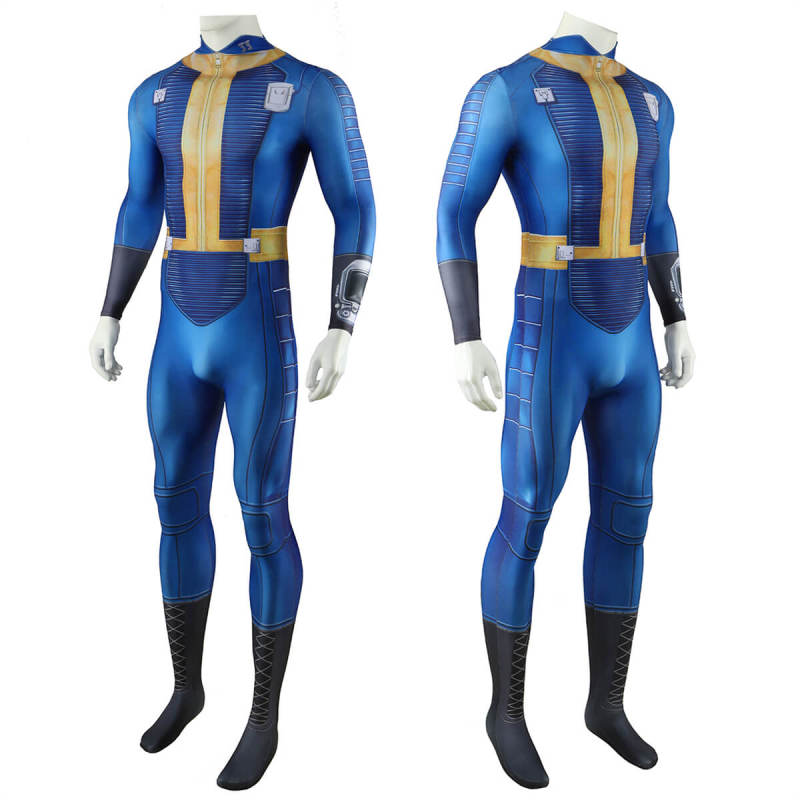 Fallout TV Vault 33 Jumpsuit for Men Kids Cosplay Costume Hallowcos