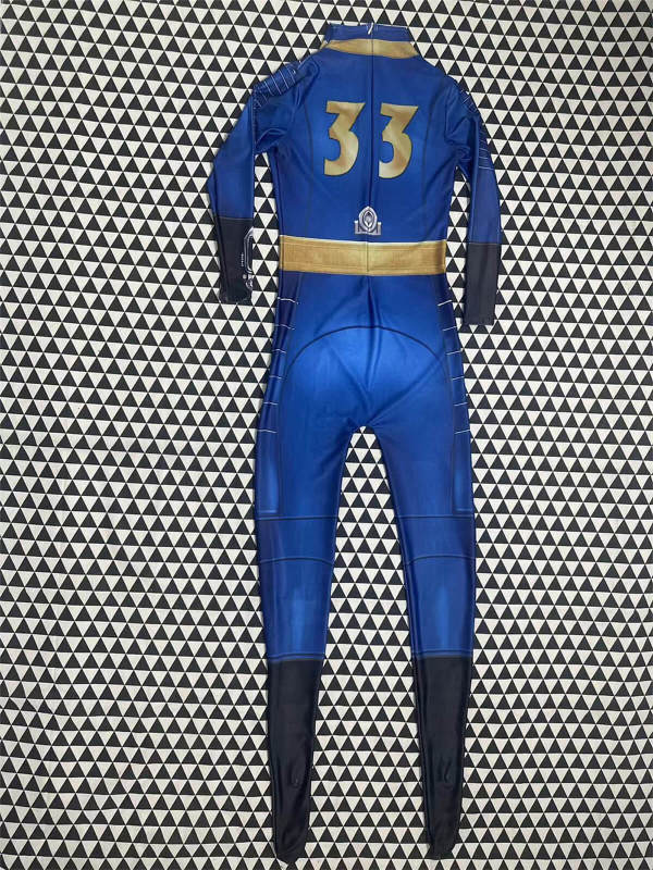 Fallout TV Vault 33 Jumpsuit for Men Kids Cosplay Costume Hallowcos