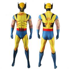 Hallowcos X-Men 97 Wolverine Cosplay Costume for Adults Kids
