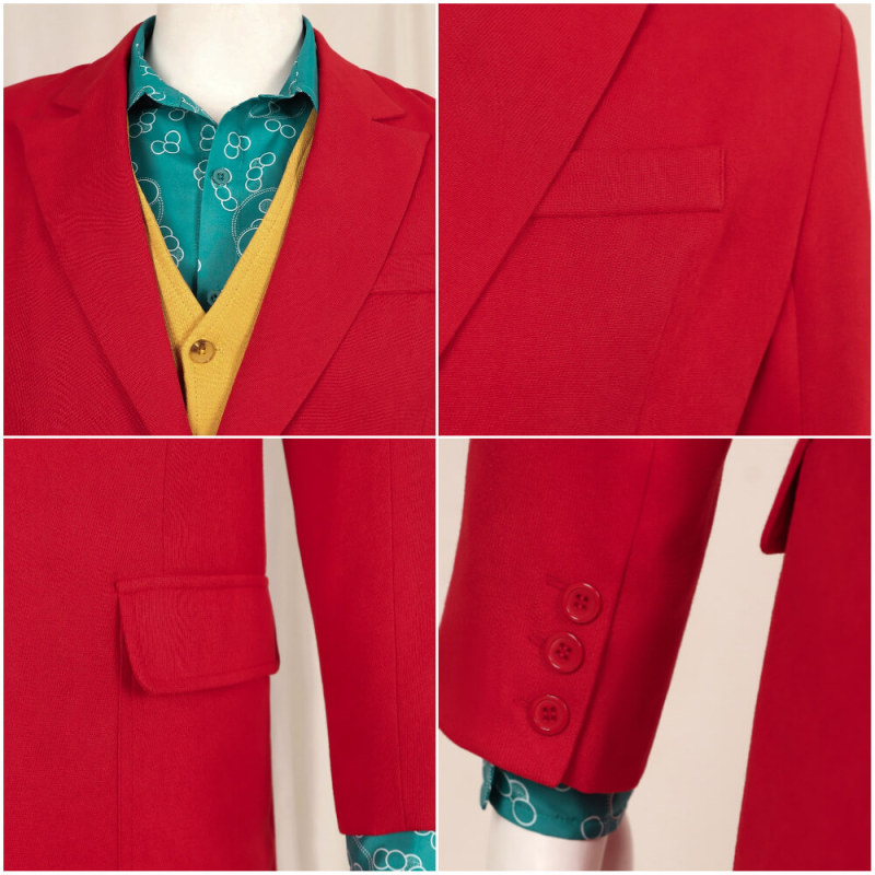 Joker: Folie à Deux Arthur Fleck Cosplay Costume Red Uniform Hallowcos