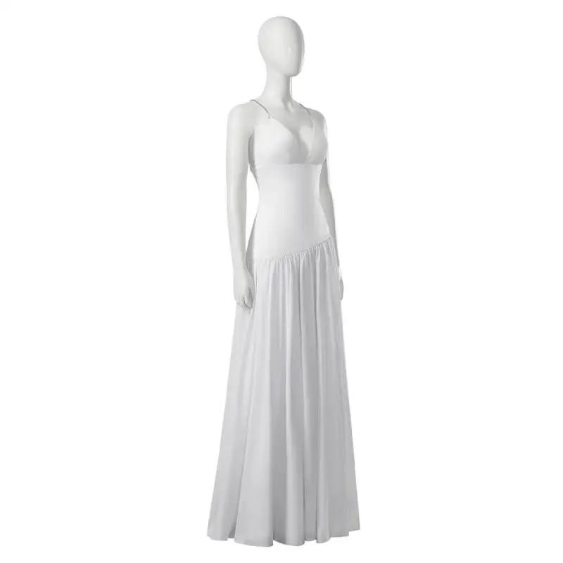 Joker Folie a Deux Lady Gaga Harley Quinn White Dress Cosplay Costume Hallowcos