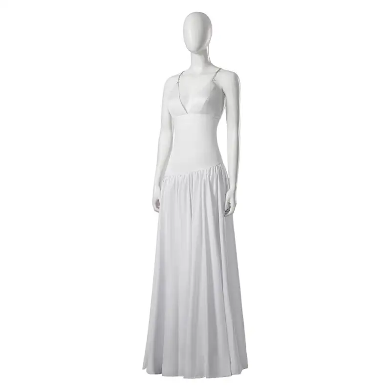 Joker Folie a Deux Lady Gaga Harley Quinn White Dress Cosplay Costume Hallowcos