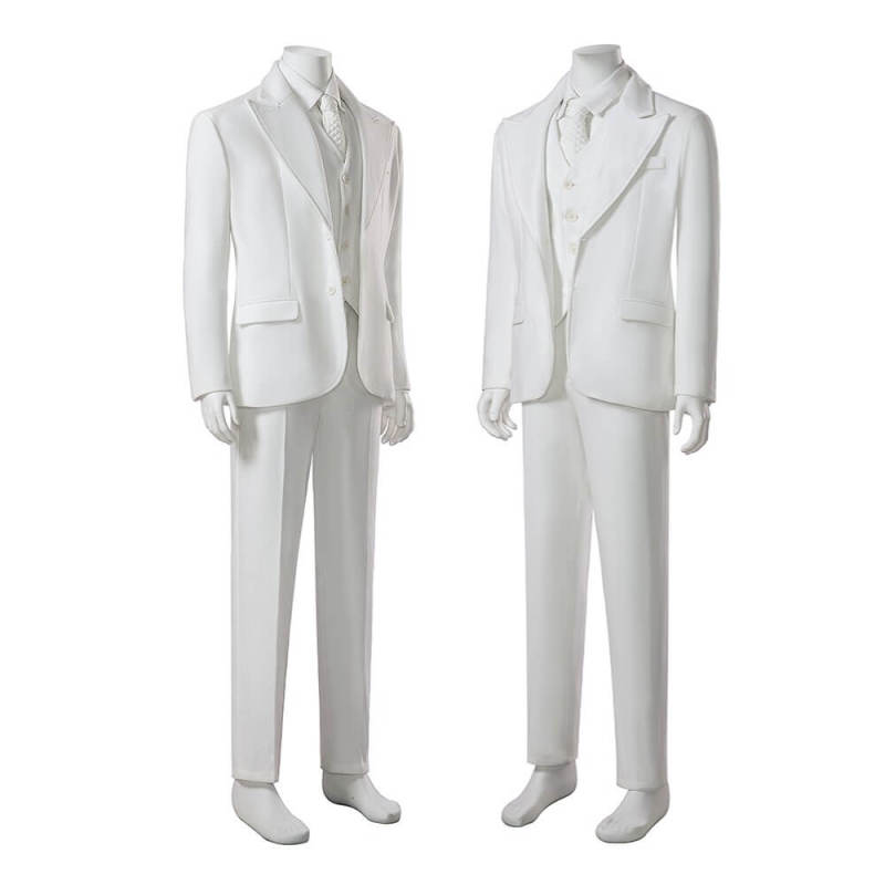 Joker: Folie à Deux Arthur Fleck Cosplay Costume White Suit Hallowcos