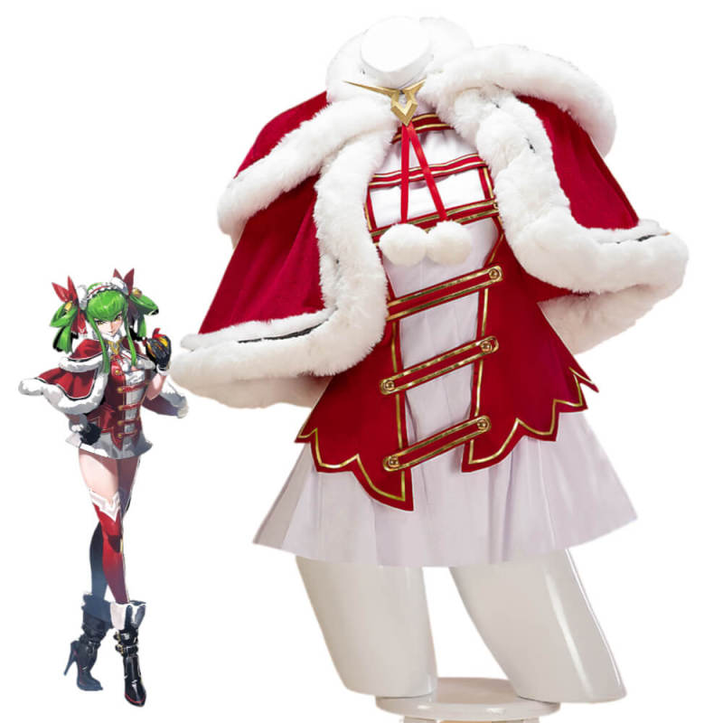 Code Geass C.C. Christmas Cosplay Costume Hallowcos