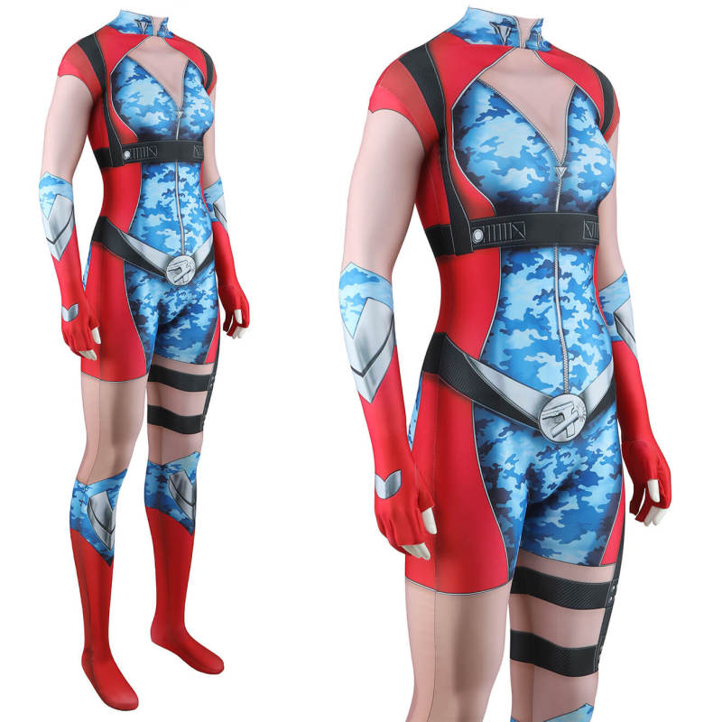 The Boys Season 4 Firecracker Jumpsuit Cosplay Costume for Women Kids Hallowcos