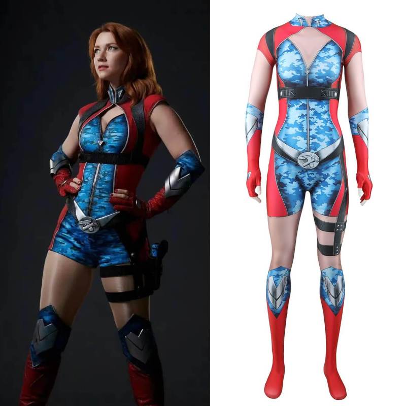 The Boys Season 4 Firecracker Jumpsuit Cosplay Costume for Women Kids Hallowcos