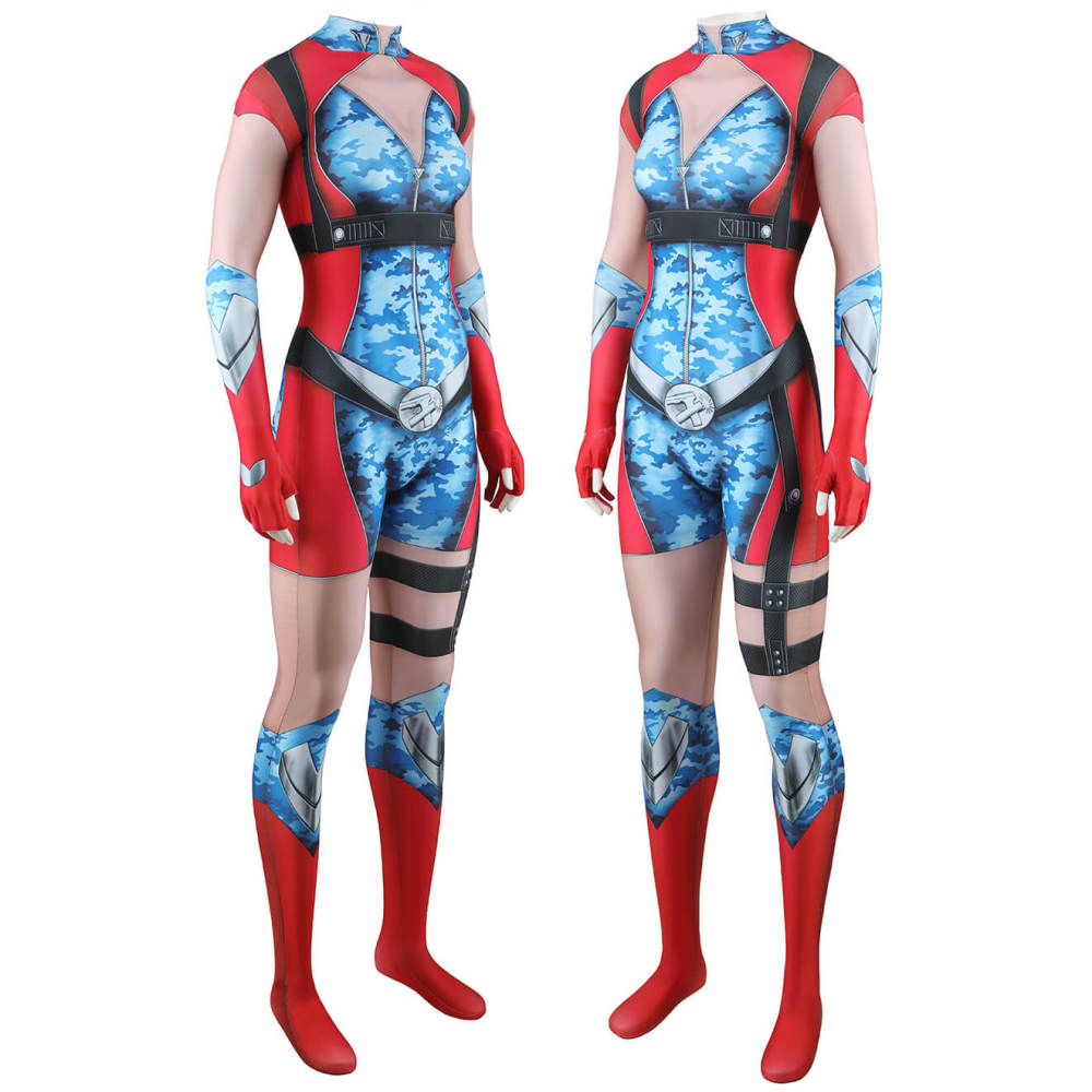 The Boys Season 4 Firecracker Jumpsuit Cosplay Costume for Women Kids Hallowcos