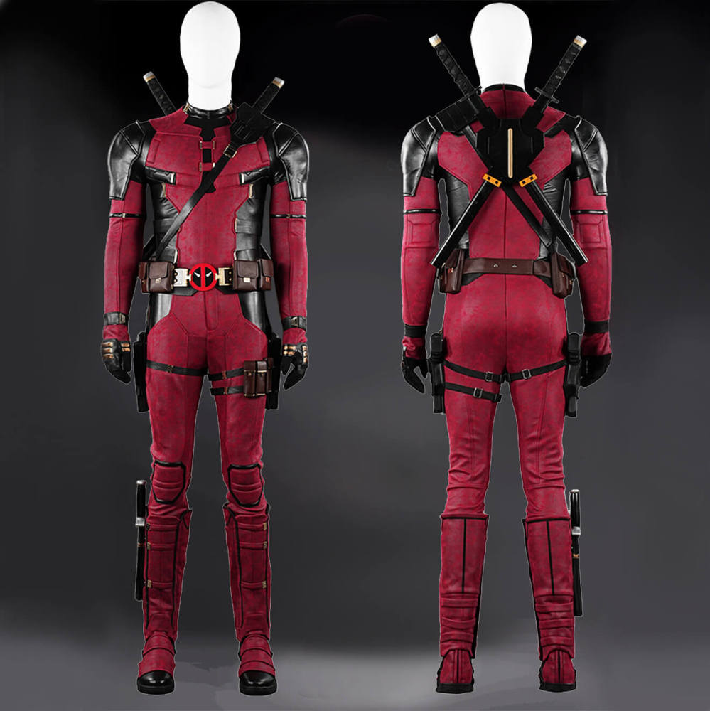 Deadpool 3 Deluxe Costume Deadpool & Wolverine Wade Wilson Halloween Outfits Hallowcos