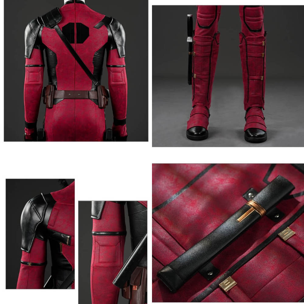Deadpool 3 Deluxe Costume Deadpool & Wolverine Wade Wilson Halloween Outfits Hallowcos