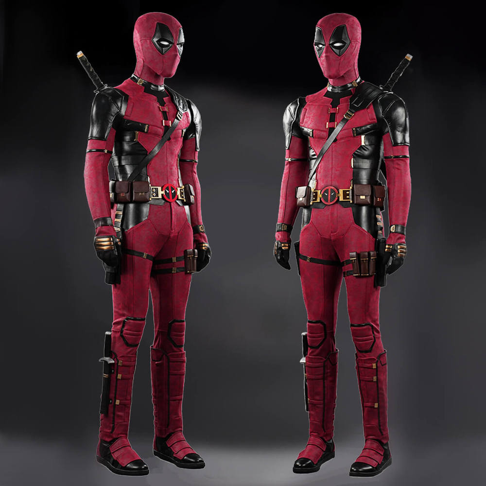 Deadpool 3 Deluxe Costume Deadpool & Wolverine Wade Wilson Halloween Outfits Hallowcos