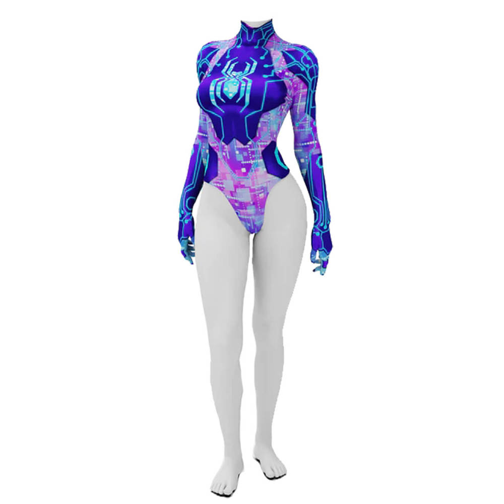 Spider-Byte Swimwear Spider-Man Across the Spider-Verse Summer Swimsuit Hallowcos