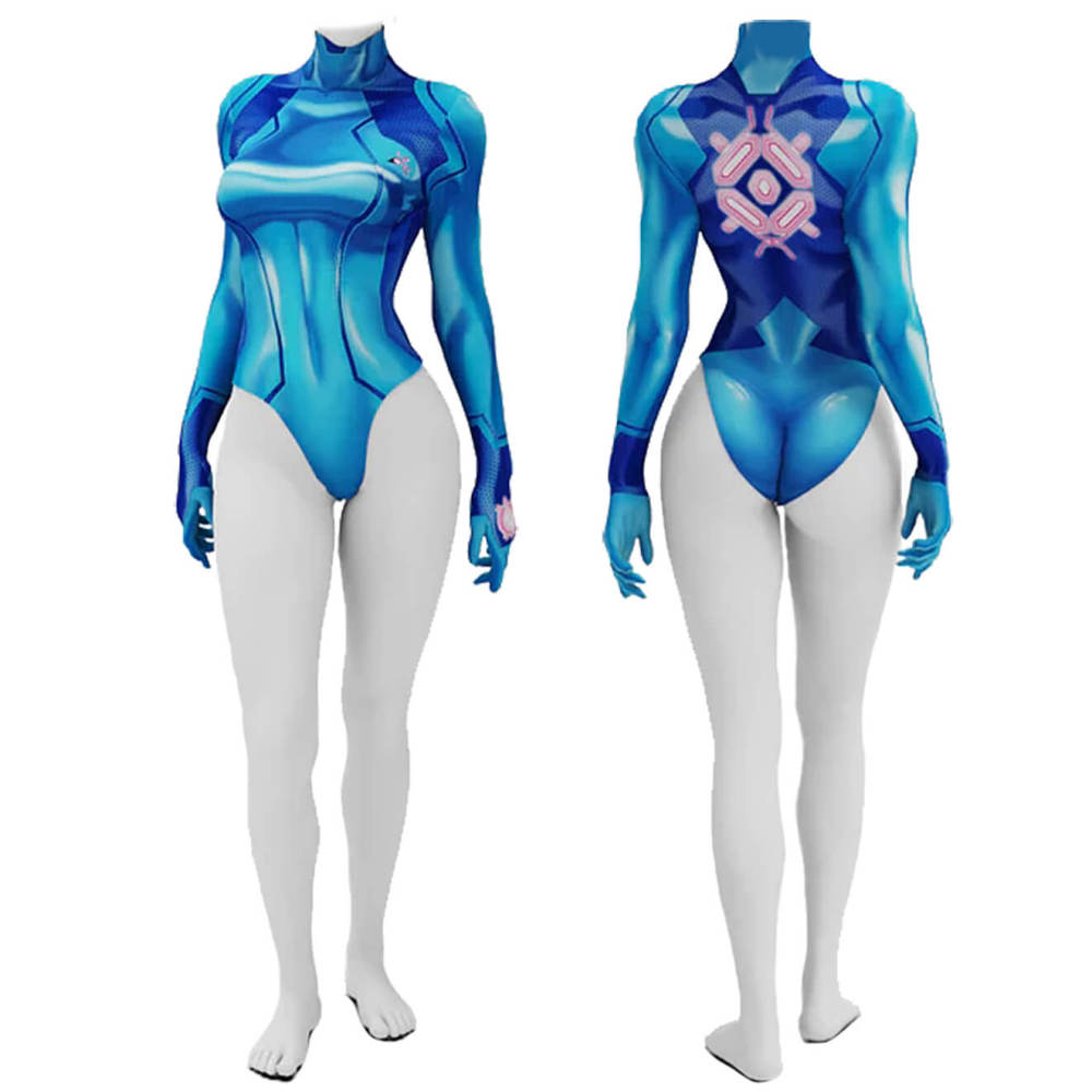 Metroid Dread Samus Aran Swimwear Zero Summer Swimsuit for Women Kids Hallowcos
