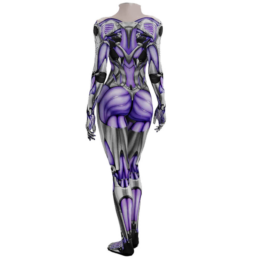 Alita: Battle Angel Jumpsuit Cosplay Costume for Women Kids Hallowcos