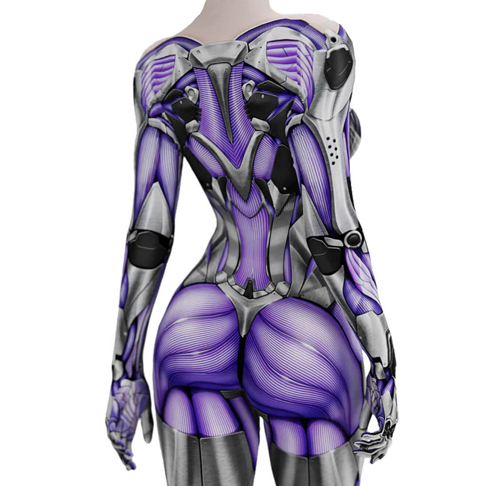 Alita: Battle Angel Jumpsuit Cosplay Costume for Women Kids Hallowcos