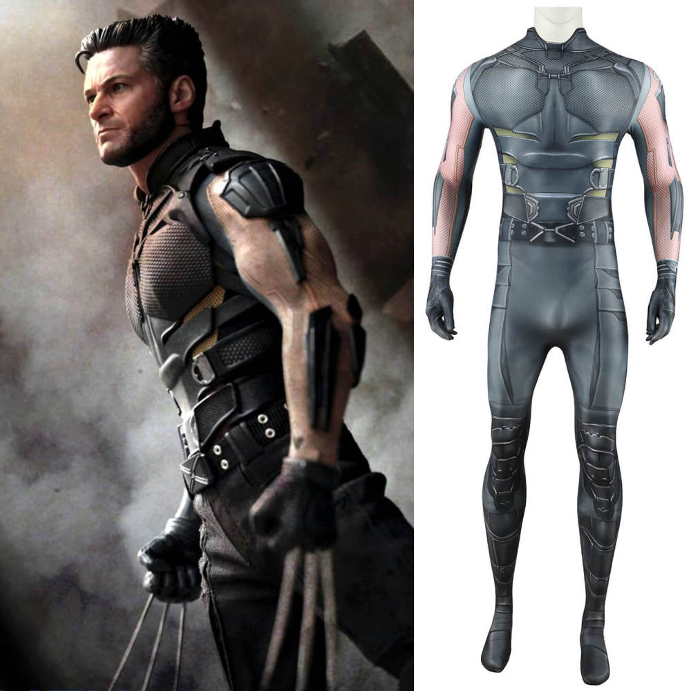 X-Men Wolverine Jumpsuit Cosplay Costume Hallowcos