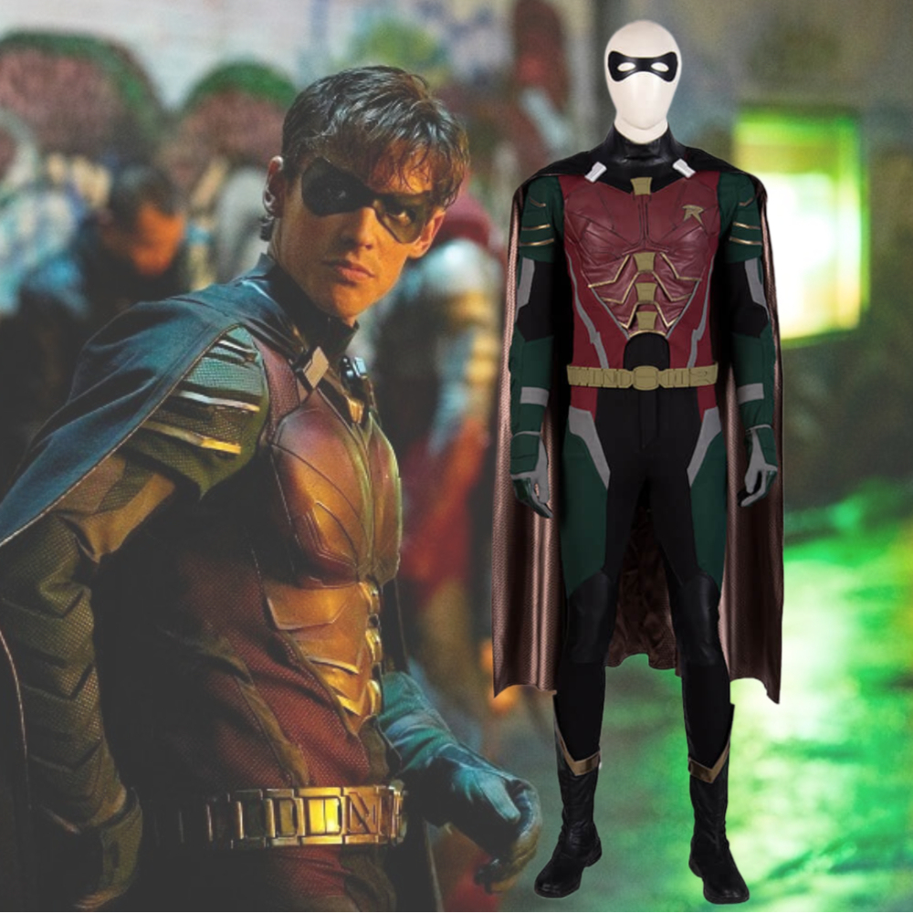 Titans TV Robin Cosplay Costume Dick Grayson Deluxe Version Hallowcos