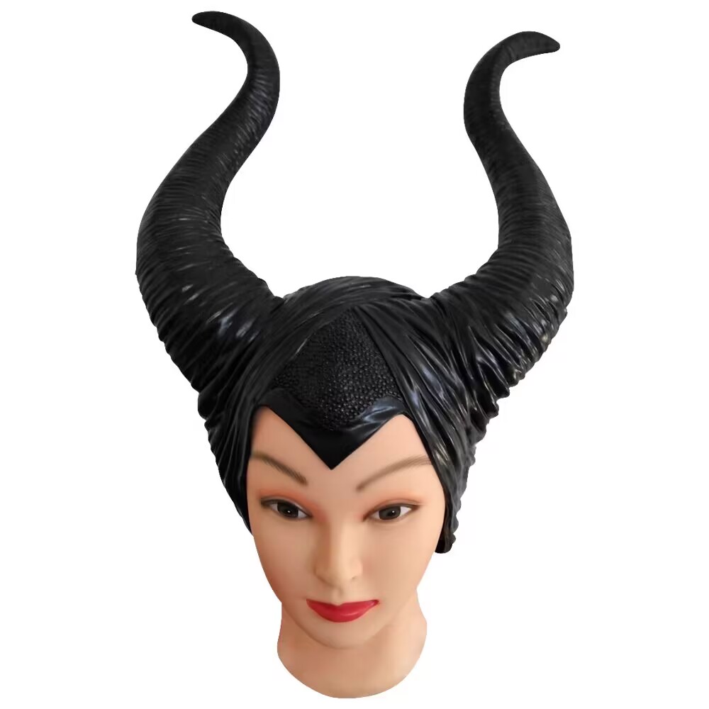 Maleficent Angelina Jolie Horns Hats Helmet for Adult