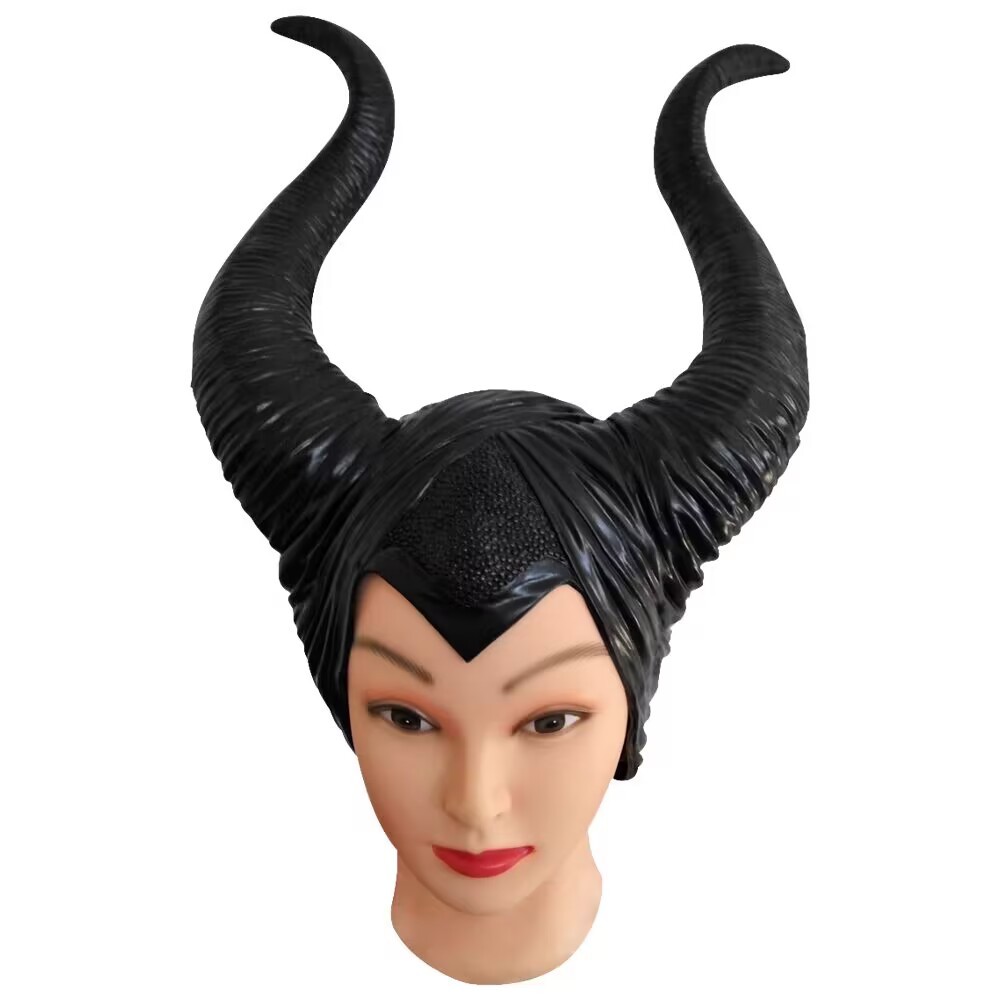 Maleficent Angelina Jolie Horns Hats Mask for Adult