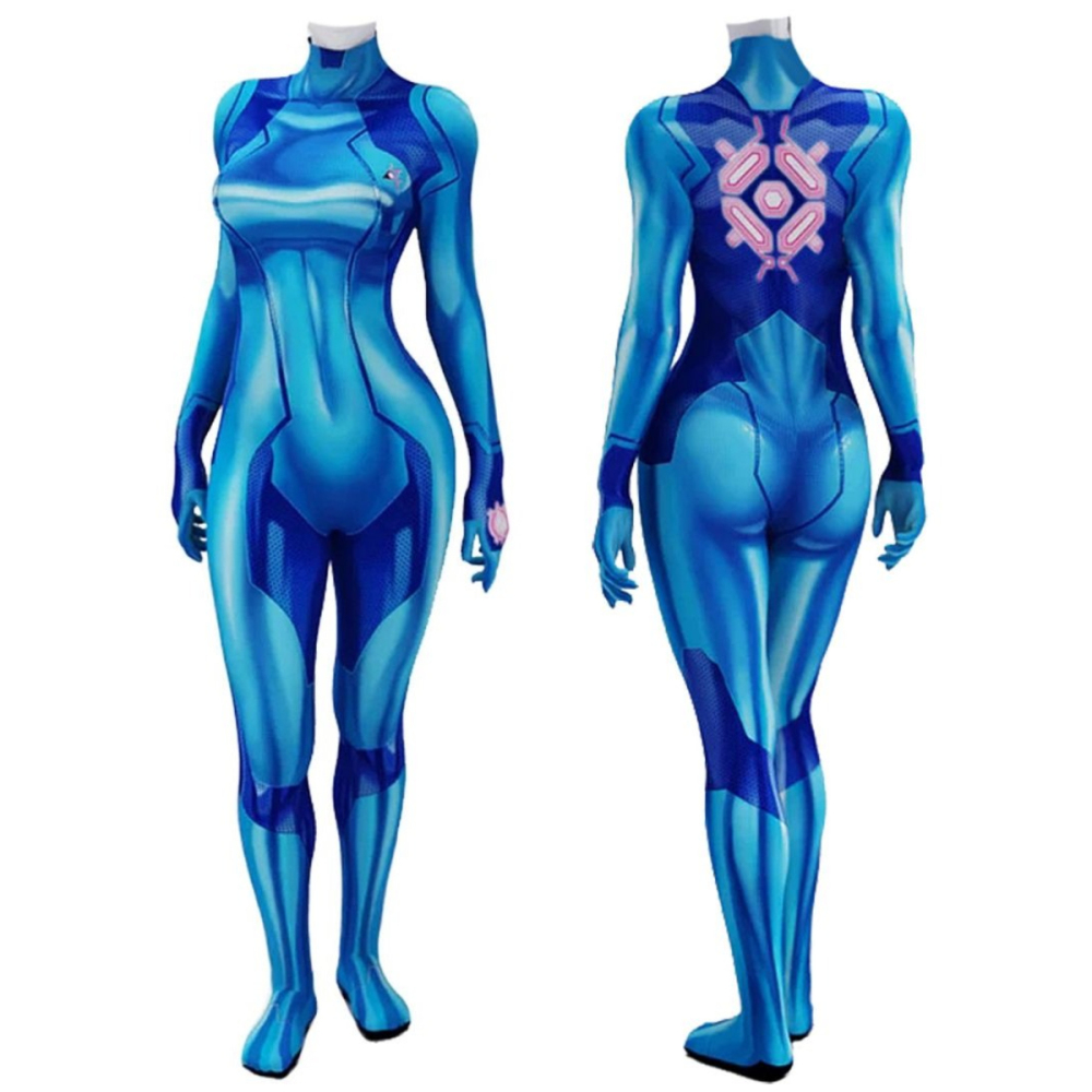 Metroid Dread Samus Aran Zero Suit Cosplay Costume for Women Kids Hallowcos