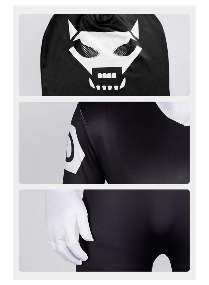 Go! Go! Loser Ranger! Footsoldier D Cosplay Costume Sentai Daishikkaku Hallowcos
