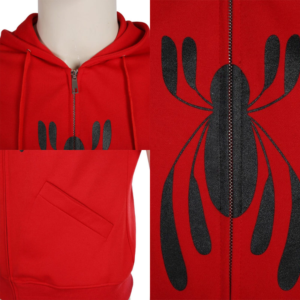 Spider-Man:Homecoming Homemade Suit Peter Parker Cosplay Costume Hallowcos